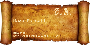 Baza Marcell névjegykártya